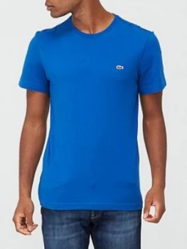 Lacoste Lacoste Mini Croc T Shirt, Blue, Size 2XL, Men