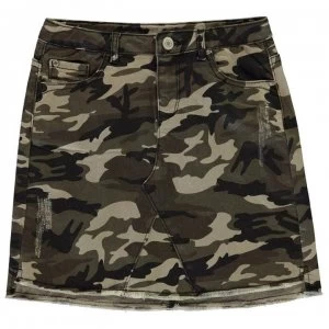 Firetrap Camo Stretch Mini Skirt Junior Girls - Camo