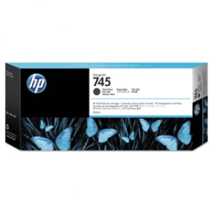 HP 745 Matte Black Ink Cartridge 300ml