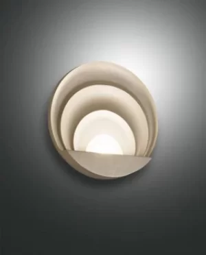 Sunrise Integrated LED Wall Light Gold Matt Glass