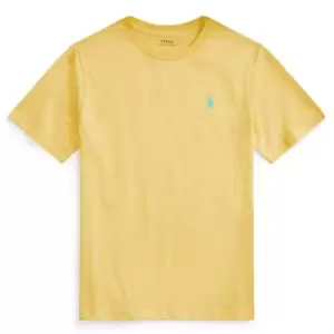 Polo Ralph Lauren Boy's Short Sleeve Logo T Shirt - Yellow