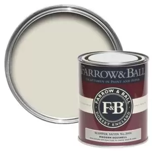 Farrow & Ball Modern Slipper Satin No. 2004 Eggshell Paint, 0.75L