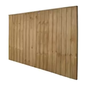 Forest 6' x 4' Pressure Treated Vertical Closeboard Fence Panel (1.83m x 1.23m) - Natural Timber