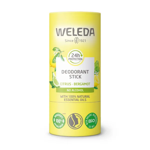 Weleda Solid Deodorant Stick - Citrus & Bergamot