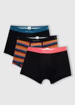 Paul Smith Mens 3 Pack Trunks In Black Multi