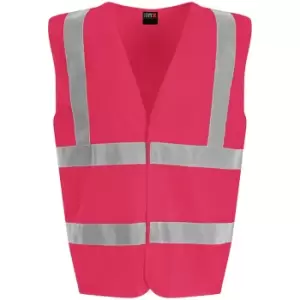 PRO RTX High Visibility Unisex Waistcoat (S) (Pink)