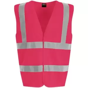 PRO RTX High Visibility Unisex Waistcoat (5XL) (Pink)