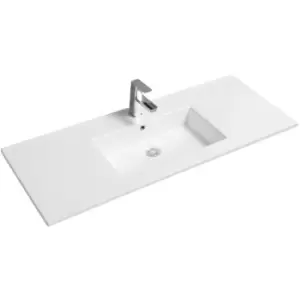 Thin-Edge 4012 Ceramic 121cm Inset Basin with Rectangular Bowl