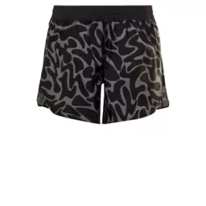 Reebok Running Printed Shorts Womens - Black