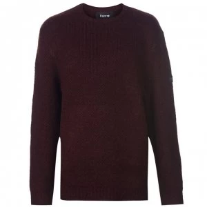 Firetrap XL Ramble Knit Jumper Mens - Burgundy