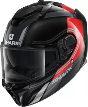 Shark Spartan GT Tracker Helmet, black-red Size M black-red, Size M