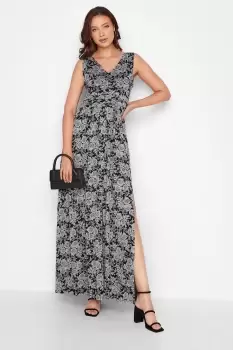 Floral Side Slit Maxi Dress