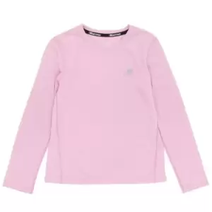 Karrimor Long Sleeve Run T Shirt Junior Girls - Pink