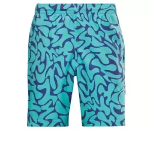 Reebok Workout Ready Allover Print Shorts - Purple