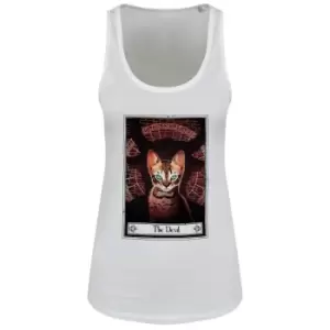 Deadly Tarot Womens/Ladies The Devil Felis Floaty Vest Top (XL) (White)