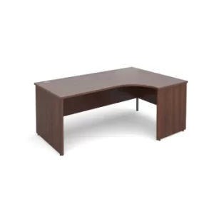 Maestro 25 Right Hand Ergonomic 1800 Desk with End Panel, Walnut