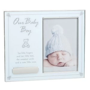 Our Baby Boy Engraveable Frame 4x6