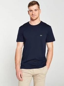 Lacoste Sportswear Small Logo T-Shirt - Navy, Marine, Size 7, Men