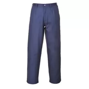 Biz Flame Pro Mens Flame Resistant Trousers Navy Blue 2XL 32"