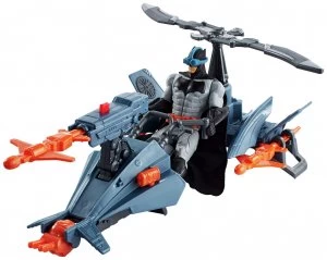 Justice League Batman Batcopter Vehicle and Figure