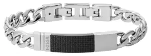 Fossil JF03315040 Mens Stainless Steel Bold Chain Bar Jewellery