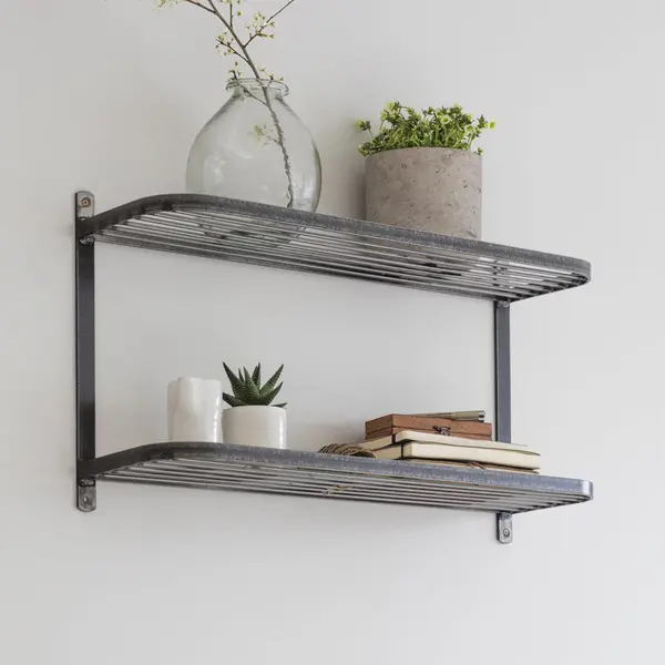 Garden Trading Farringdon Double Shelf, Steel