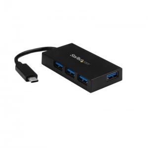 StarTech.com 4-Port USB-C Hub Black