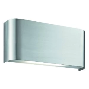 LED Indoor Up / Down Wall Lamp Satin Silver