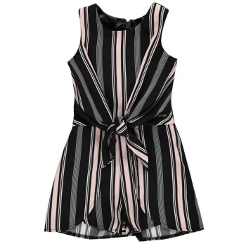 Firetrap Frill Playsuit Junior Girls - Jet Stripe