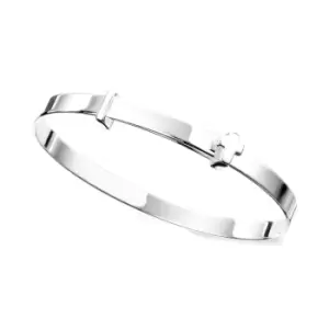 JG Signature Childrens Silver Cross Expanding Bangle