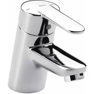 Victoria Basin Mixer Tap with Chain Connector - Chrome - Roca