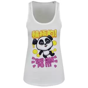 Handa Panda Ladies/Womens You Can Do It Floaty Tank (XX Large (UK 16-18)) (White)