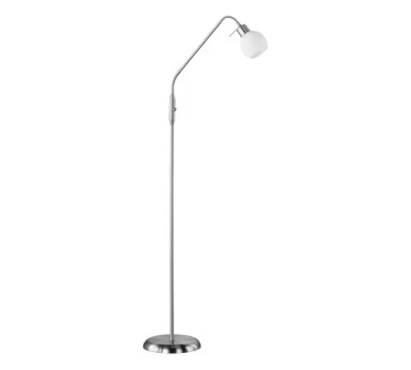 Freddy Modern Task Floor Lamp Nickel Matt 3000K