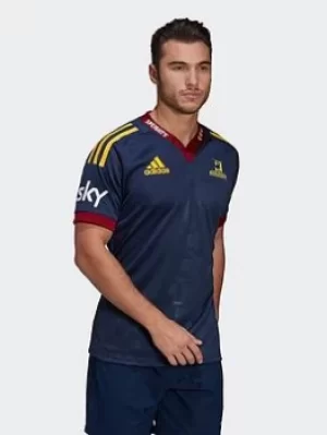 adidas Highlanders Rugby Replica Home Jersey, Dark Blue Size XL Men