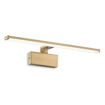 Ideal Lux Lighting - Ideal Lux ALMA - Integrated LED Picture Wall Lamp 1 Light Brass Satin 3000K