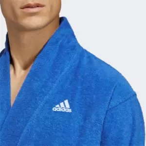 adidas Cotton Dressing Gown Unisex - Semi Lucid Blue