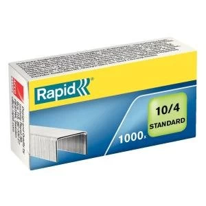 Rapid Standard 104 Staples 4mm Shank Length Pack of 1000 24862900