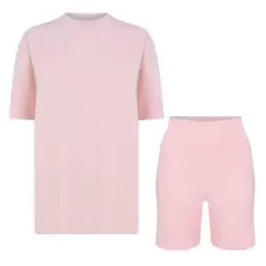 Firetrap T Shirt And Shorts Set Ladies - Pink