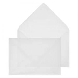 Creative Senses Envelopes C6 Gummed 114 x 162mm Plain 92gsm Translucent White Pack of 500