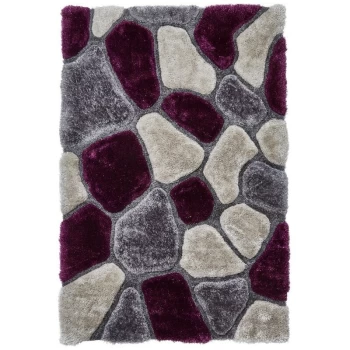 Noble House Pebbles 5858 Grey Purple 120cm x 170cm Rectangle - Grey and Purple