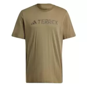 adidas Terrex Classic Logo T-Shirt Mens - Green