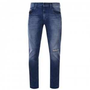 Diesel D Strukt 81 Mens Jeans - Mid Blue