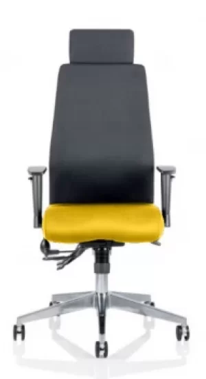 Onyx Bespoke Colour Seat With Headrest Yellow