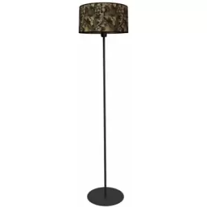 Helam Lighting - Helam Abba Floor Lamp With Shade Black, Gold 40cm