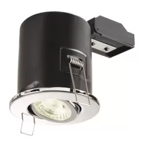 Collingwood Adjustable IP20 Fire-Rated PAR16 LED GU10 Downlight Chrome - CWFRC009