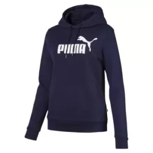 Puma Logo Ladies Hoody - White