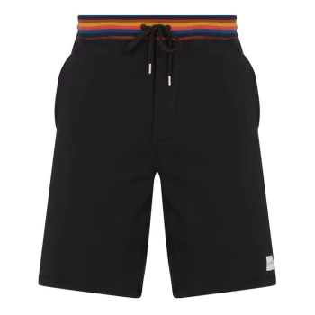 Paul Smith Underwear Stripe Fleece Shorts - Black