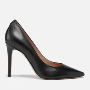 Guess Womens Gavi Leather Court Shoes - Black - UK 6