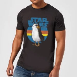 Star Wars Porg Mens T-Shirt - Black - S