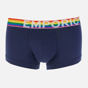 Emporio Armani Mens Rainbow Trunks - Patriot Blue - M